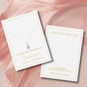 Carte d'affichage simple collier de servante d'acc