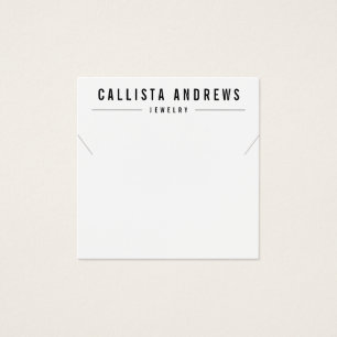 Carte d'affichage simple couleur noire blanche