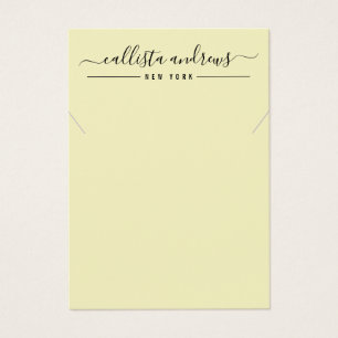 Carte d'affichage simple couleur noire jaune