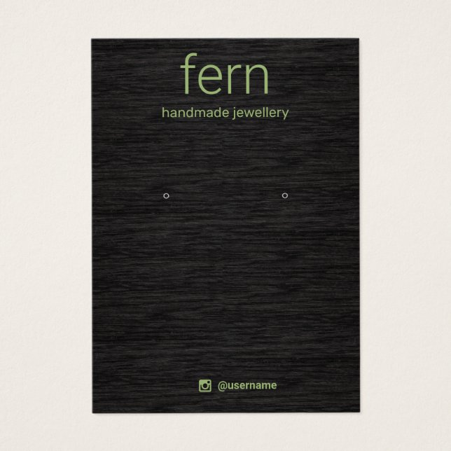 Carte d'affichage simple en bois foncé (Devant)