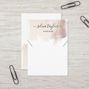 Carte d'affichage simple et minimaliste du collier