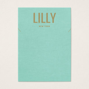 Carte d'affichage simple et moderne Aqua Blue Coll