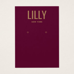 Carte d'affichage simple et moderne Burgundy