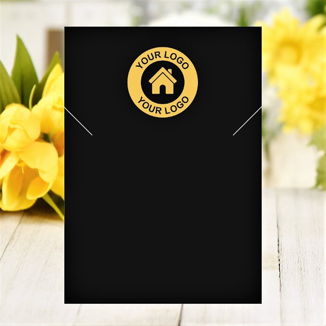 Carte d'affichage simple et moderne du collier log (Créateur téléchargé)