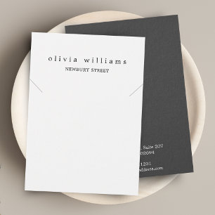 Carte d'affichage simple et moderne en collier bla