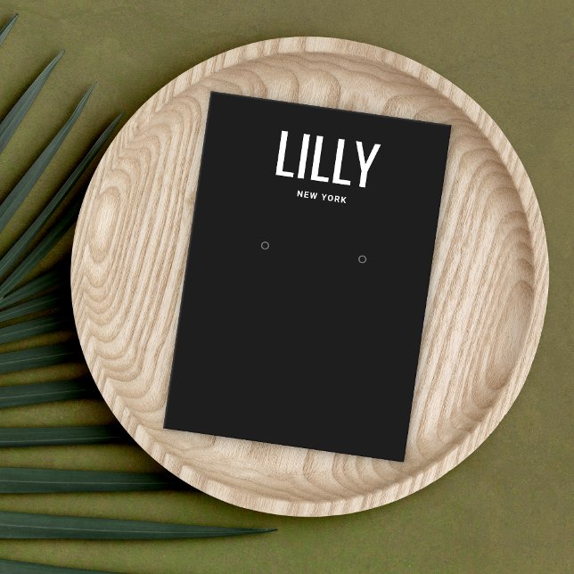 Carte d'affichage simple et moderne en noir (Créateur téléchargé)