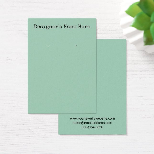 Carte d'affichage simple et verte du support d'ore (Bureau)