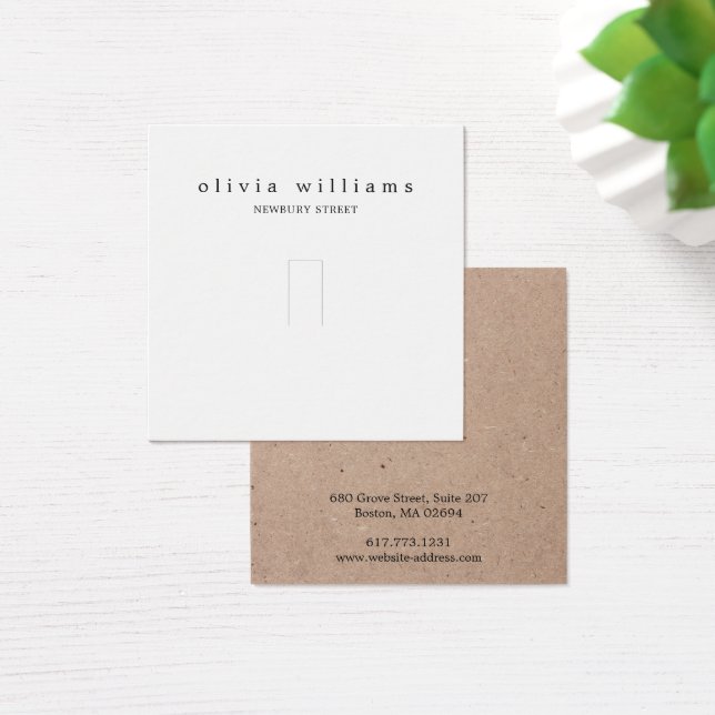 Carte d'affichage simple Kraft Paper Ring Jewelry (Bureau)