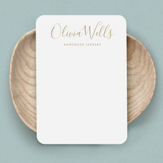 Carte d'affichage simple moderne Gris Gris Or