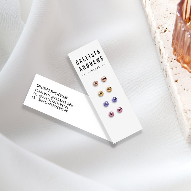 Carte d'affichage simple noir blanc à oreille mult (Créateur téléchargé)