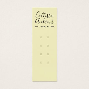 Carte d'affichage simple Noir Jaune multiple oreil