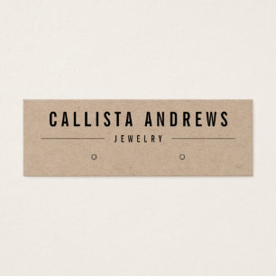 Carte d'affichage simple papier Kraft Brown