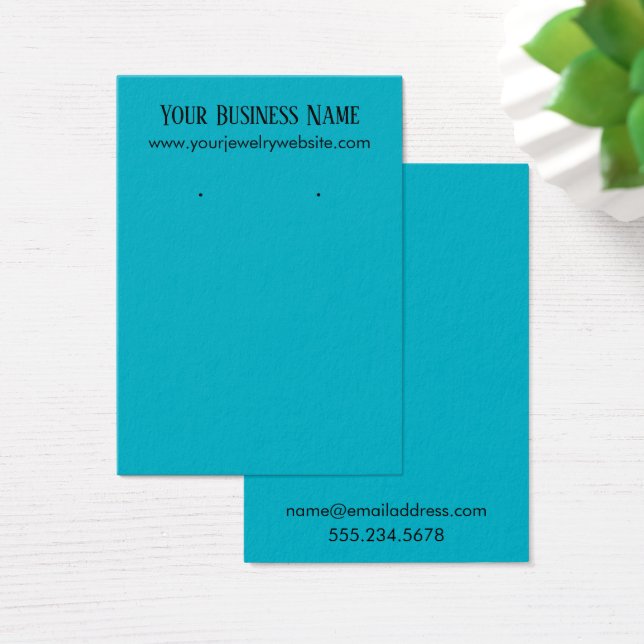 Carte d'affichage simple Porte-oreille bleu Scuba (Bureau)