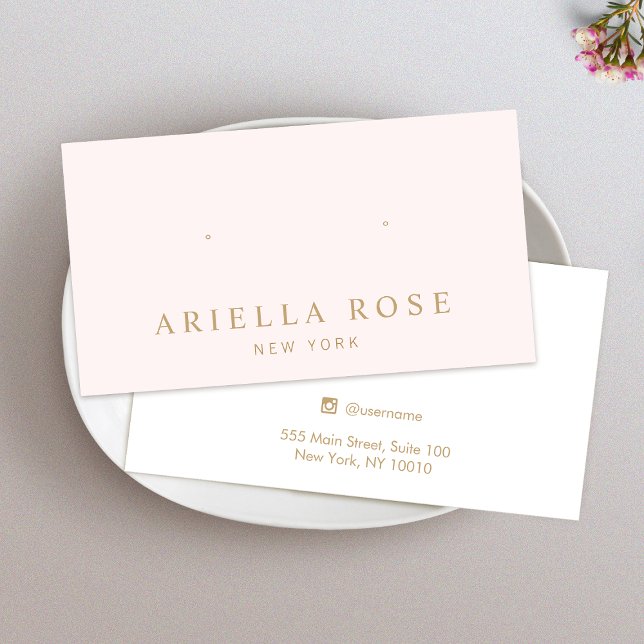 Carte d'affichage simple pour bijoux à oreille ros (Créateur téléchargé)