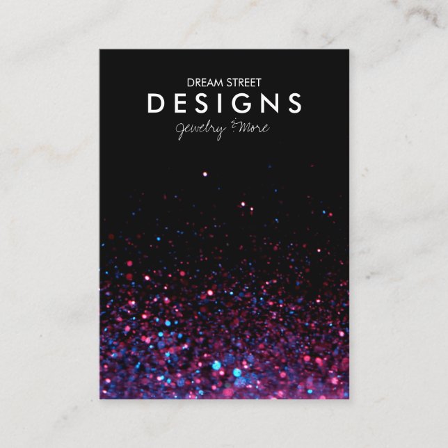 Carte d'affichage tendance Parties scintillant ros (Devant)