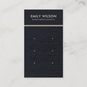 CARTE D'AFFICHAGE URBAN BLACK KRAFT DOTS 3 STUD EA