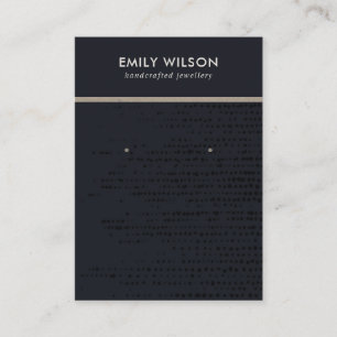 CARTE D'AFFICHAGE URBAN BLACK KRAFT DOTS STUD EARR