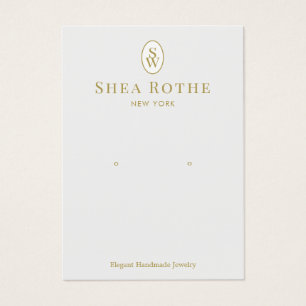 Carte d'affichage Vintage à oreille gris clair