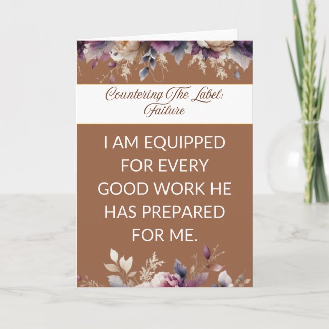 Carte d'affirmation bien-être mental pour elle - B (Devant)