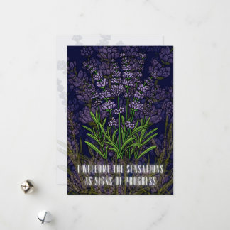 Carte d'affirmation de naissance avec fleurs