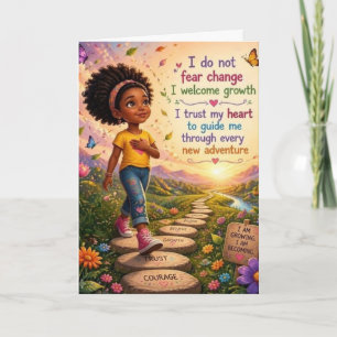 Carte d'affirmation Embrasser le changement