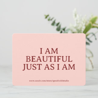 Carte d'affirmation magnifique – Cadeau personnali