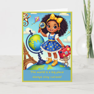 Carte d'affirmation Restez curieux