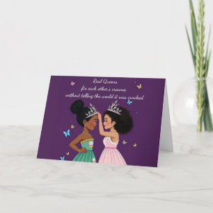 Carte d'affirmation Sois une Reine