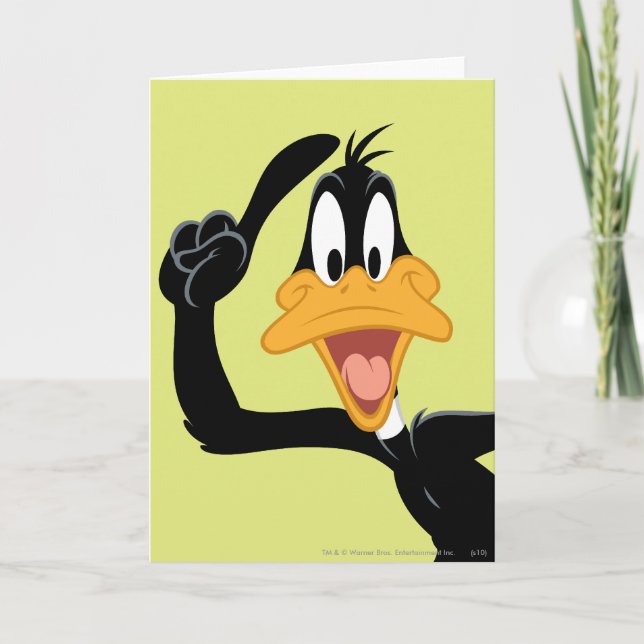 Carte DAFFY DUCK™ avec une excellente idée (Devant)