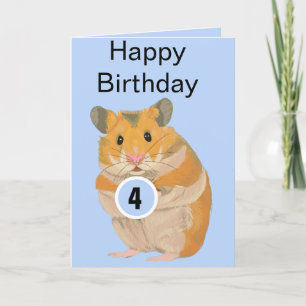 Carte d'âge pour petits Hamster