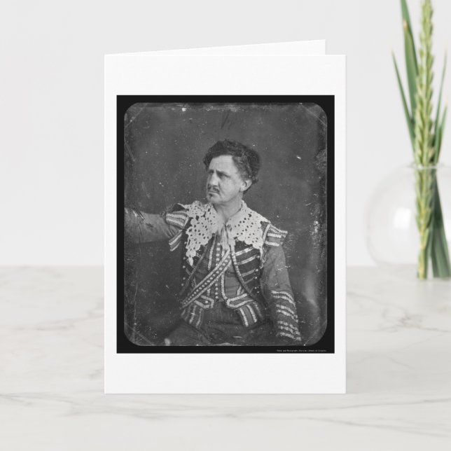 Carte Daguerréotype 1850 de cabine de Junius (Devant)