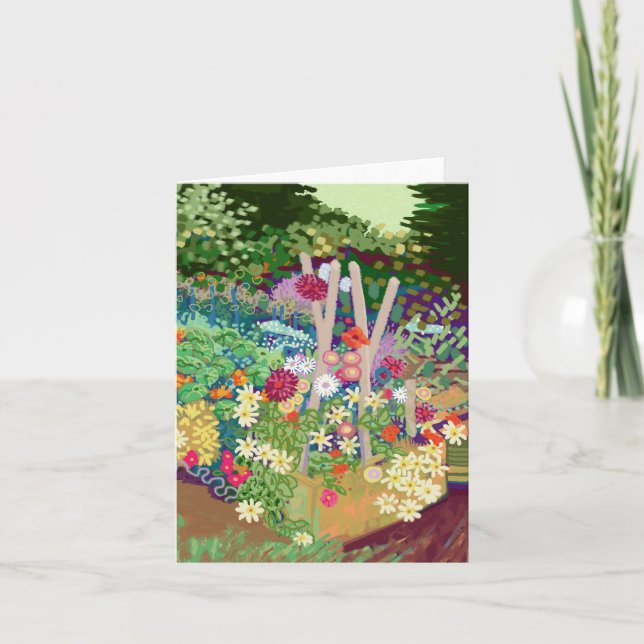 Carte Dahlias pliée (Devant)