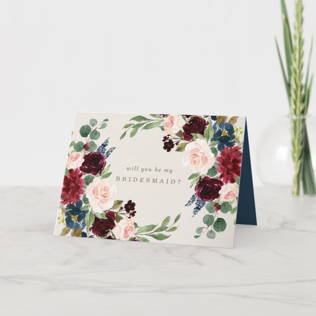 Carte d'aide d'automne Élégance (Devant)