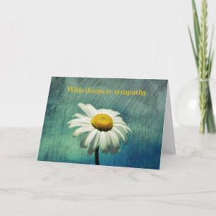 Carte Daisy - Avec profonde sympathie