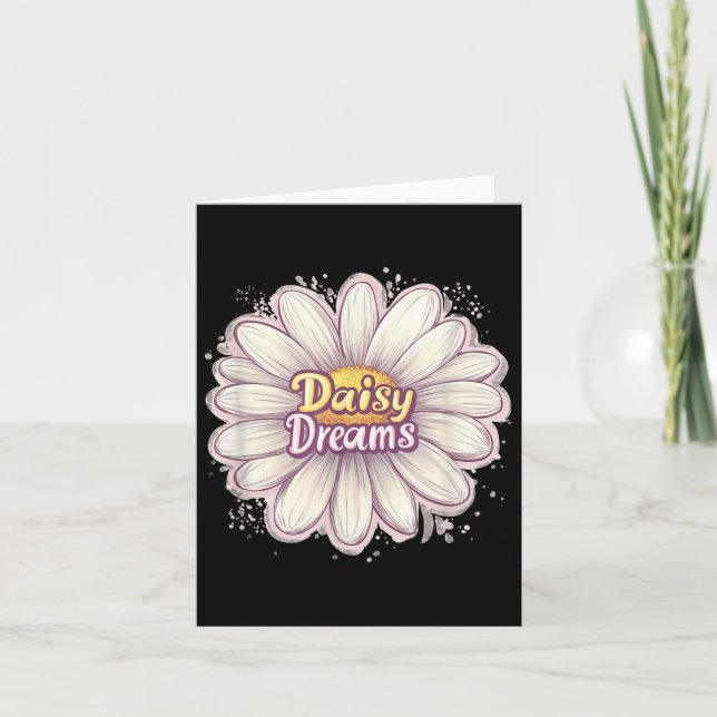Carte Daisy Blossom Avec Costume De Rêves (Devant)