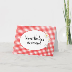 Carte Daisy Bouquet En vichy