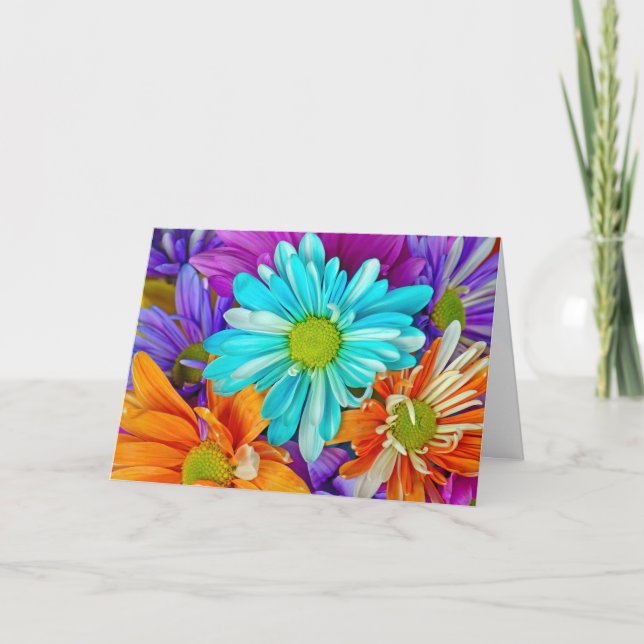 Carte Daisy Bouquet Nom Jour (Devant)