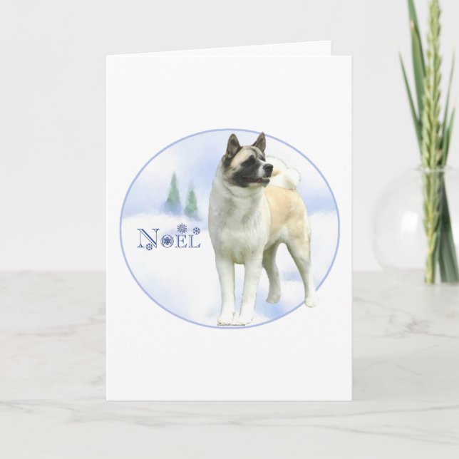 Carte d'Akita Noel (Devant)