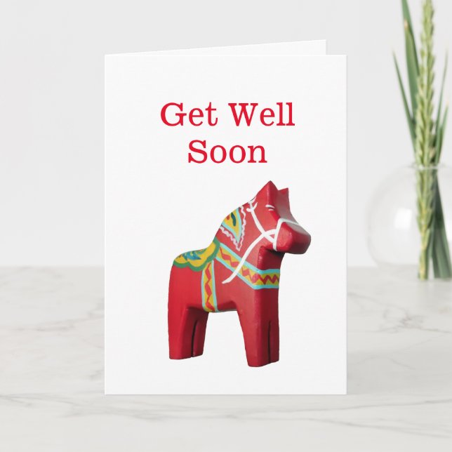 Carte Dala Horse Get Well Card (Devant)