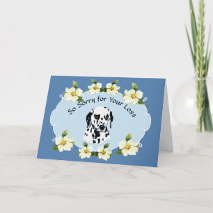 Carte Dalmatie avec la sympathie du Dogwood Bleu
