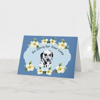 Carte Dalmatie avec la sympathie du Dogwood Bleu