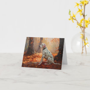 Carte Dalmatien en automne Feuilles automne Inspirer