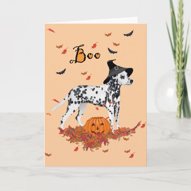 Carte Dalmatien Halloween (Devant)
