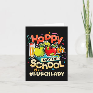 Carte Dame de cantine Joyeux 100ème jour d'école