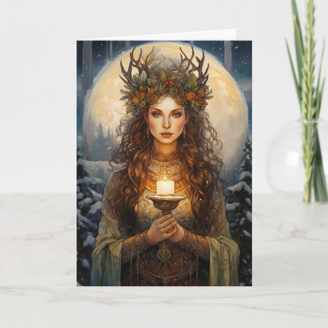 Carte Dame de la Lumière d'Hiver  (Devant)