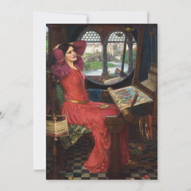 Carte Dame de Shalott | John William Waterhouse (Devant)