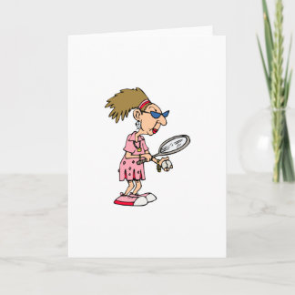 Carte Dame de Tennis plus âgée