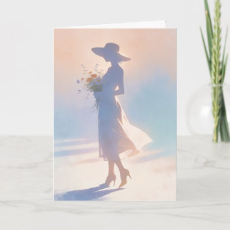 Carte "Dame Silhouette"