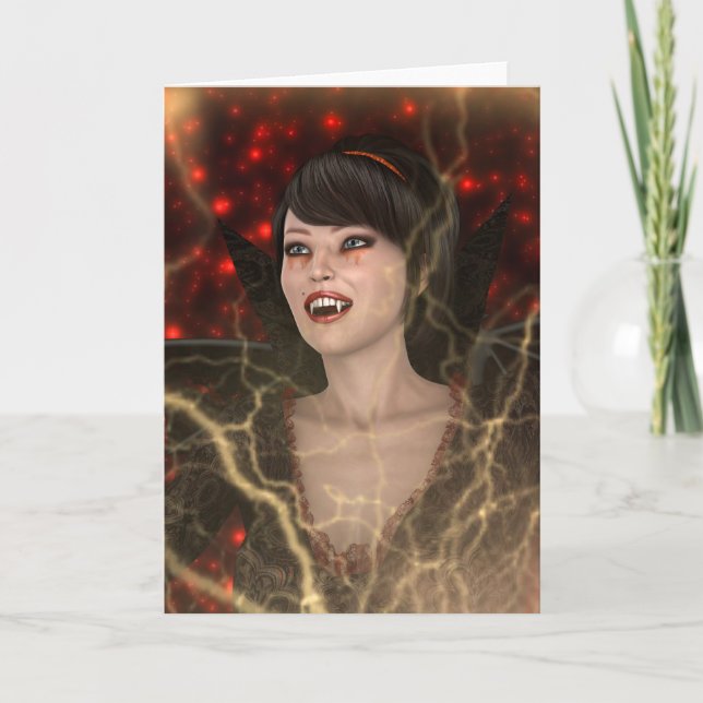 Carte Dame Vampire (Devant)