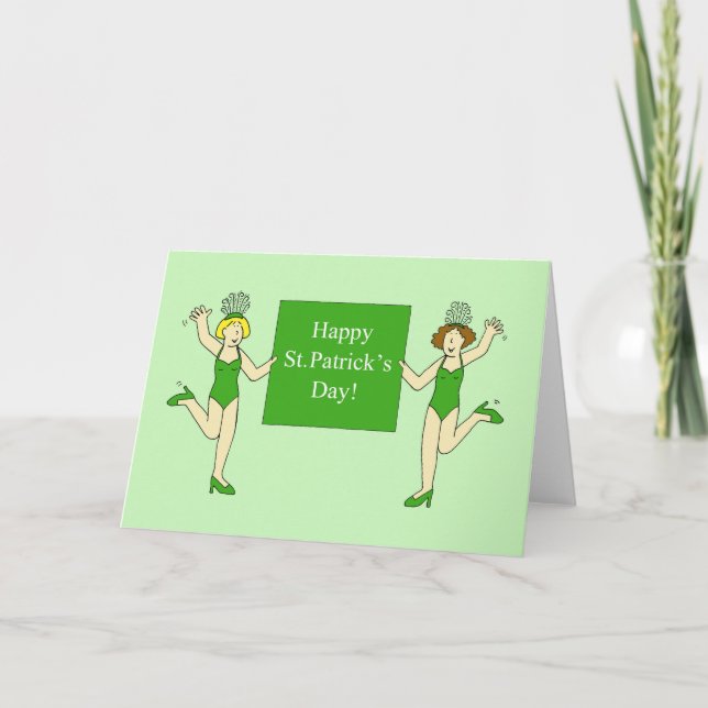 Carte Dames dansantes de la Saint-Patrick (Devant)